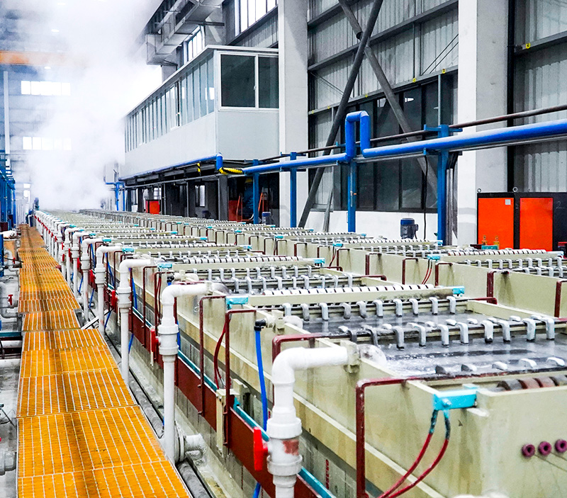 Steel wire electro-galvanizing continuous line